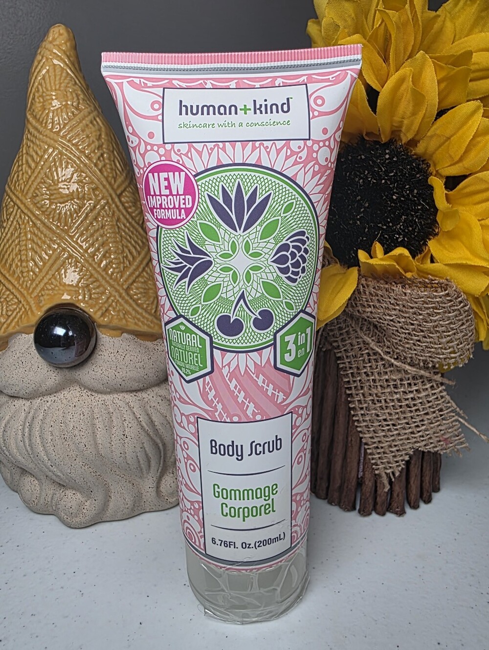 Humankind Pink & Green 3-in-1 Body Scrub